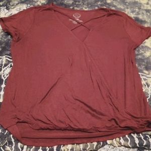 Maurices wrap style shirt